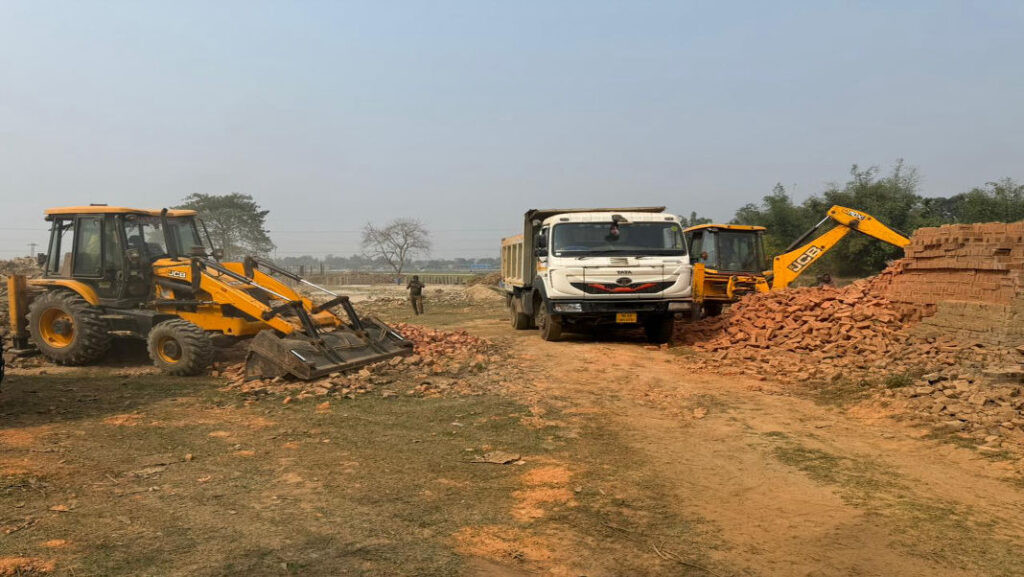 Crackdown on illegal brick kilns in Gomaijhora area of West Garo Hills