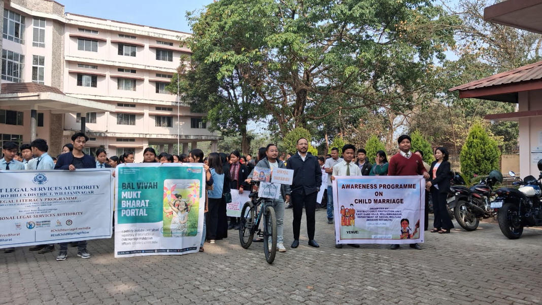DLSA organizes Bal Vivah Mukt rally at Williamnagar