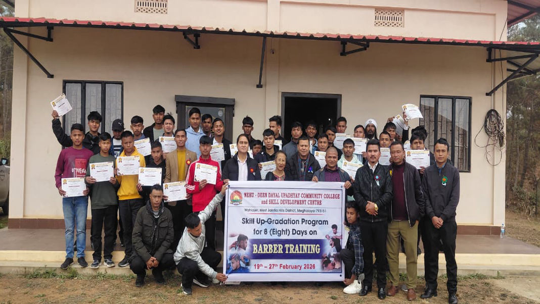From salon chair to skill mentor: Local barber trains 45 youths in Jaintia Hills for self-reliance