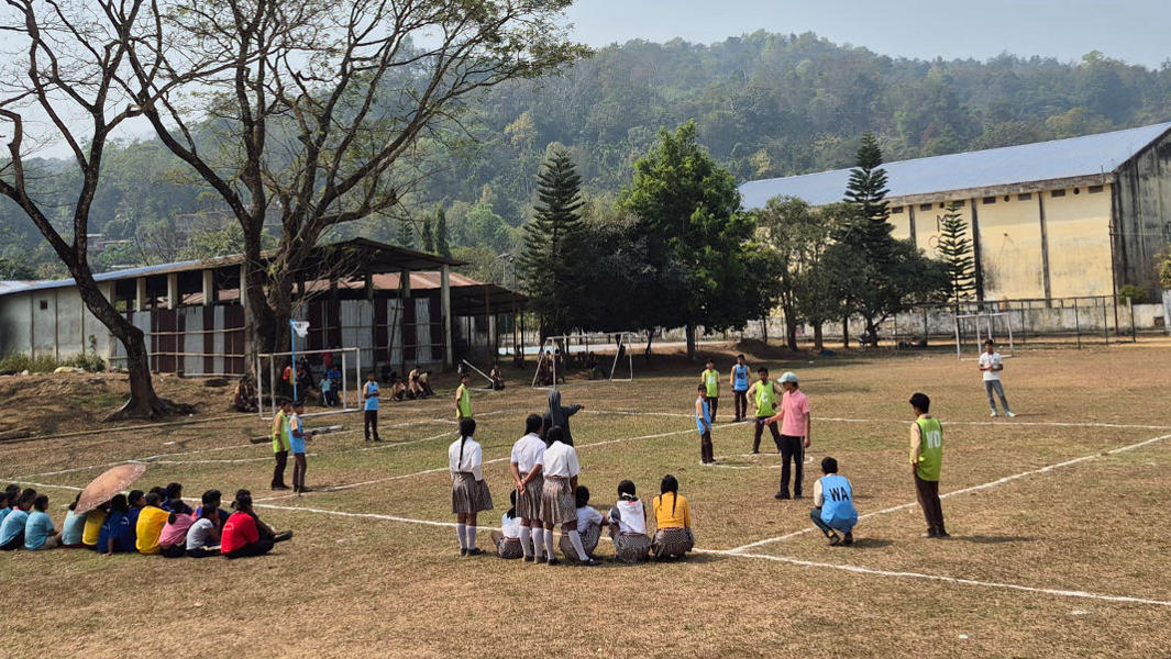 Netball selection trial held at Baghmara
