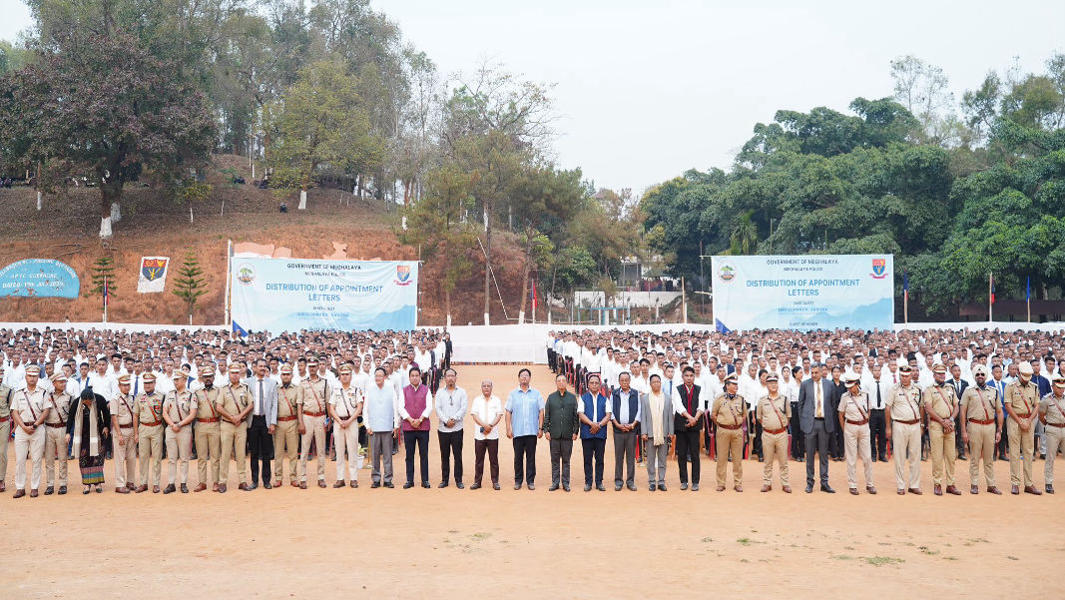 Meghalaya inducts 2,968 police recruits in one of the state’s biggest recruitment drives