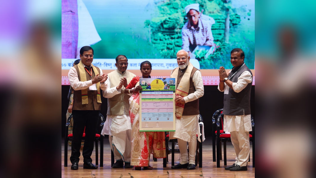 “Repaying my debt”: PM Modi hands over land rights to 28,241 tea garden families in Assam