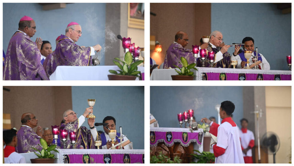 Nuncio Leopoldo Girelli Leads Pontifical High Mass in Tura