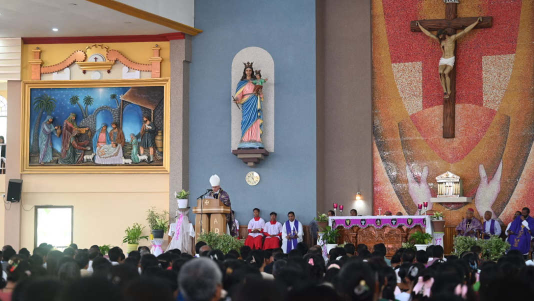Nuncio Leopoldo Girelli Leads Pontifical High Mass in Tura