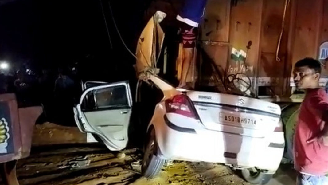 Guwahati horror crash: 3 young women killed as speeding car rams truck, driver absconding