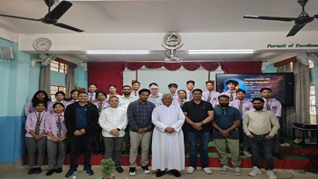 From Tura to the US: Don Bosco Alumnus Jisu Dasgupta returns to inspire students