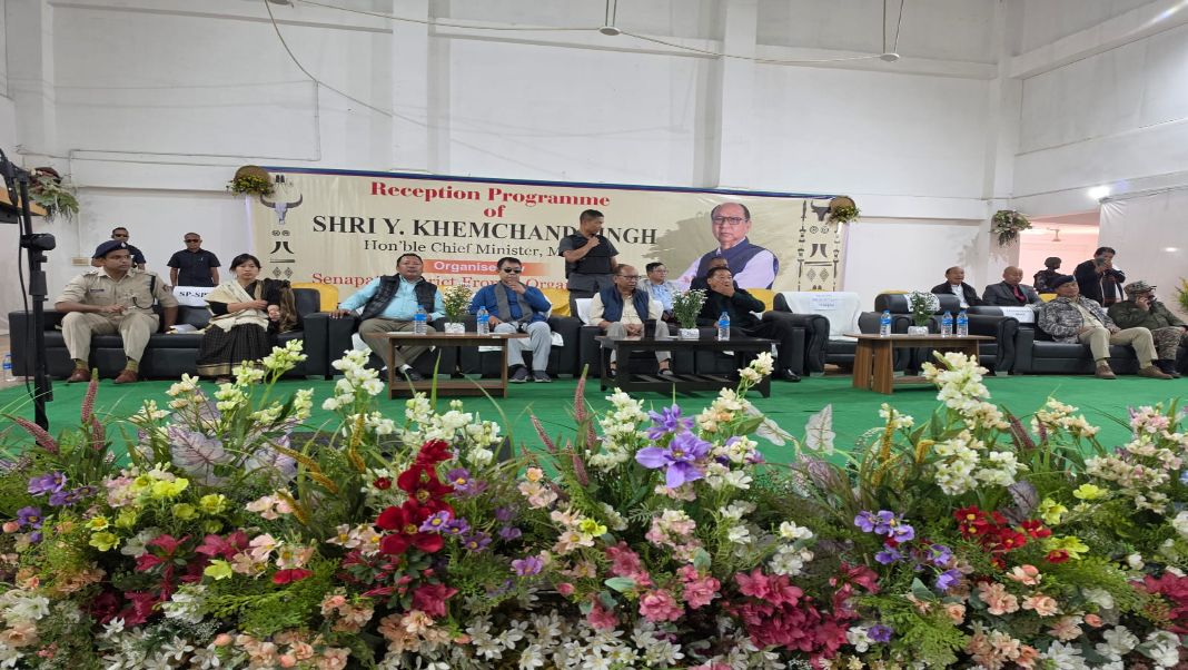 CM Khemchand Singh travels to Senapati by road after 3 years, calls for unity; tribute paid to blast victims