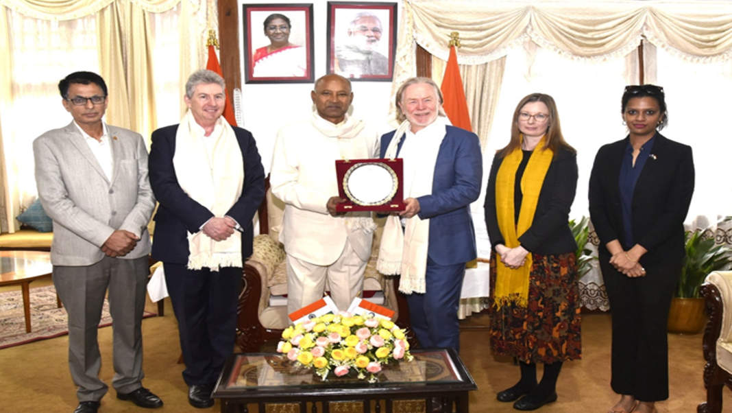 Australian High Commissioner meets Meghalaya Governor, discusses education, water sports, tribal safeguards