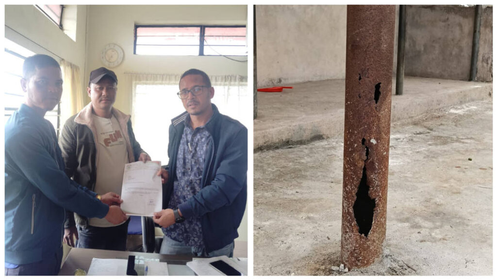 Dilapidated power poles endanger Rangad residents; JNC presses MePDCL for immediate fix