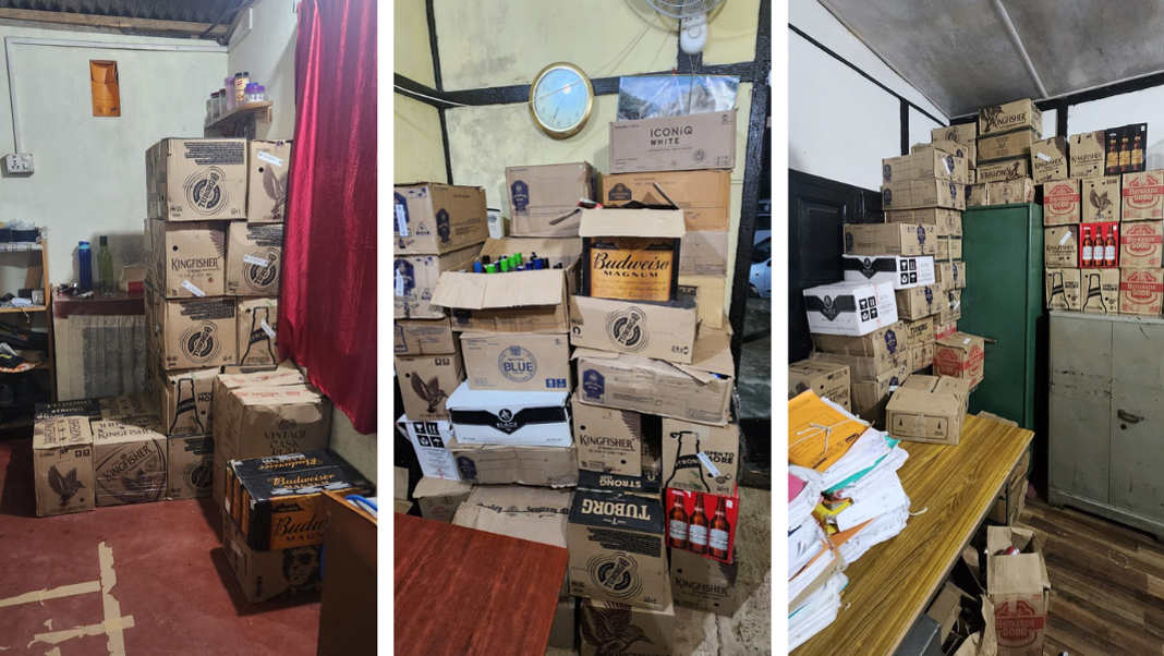 600 litres of illegal liquor seized in joint police-excise raid in Shillong