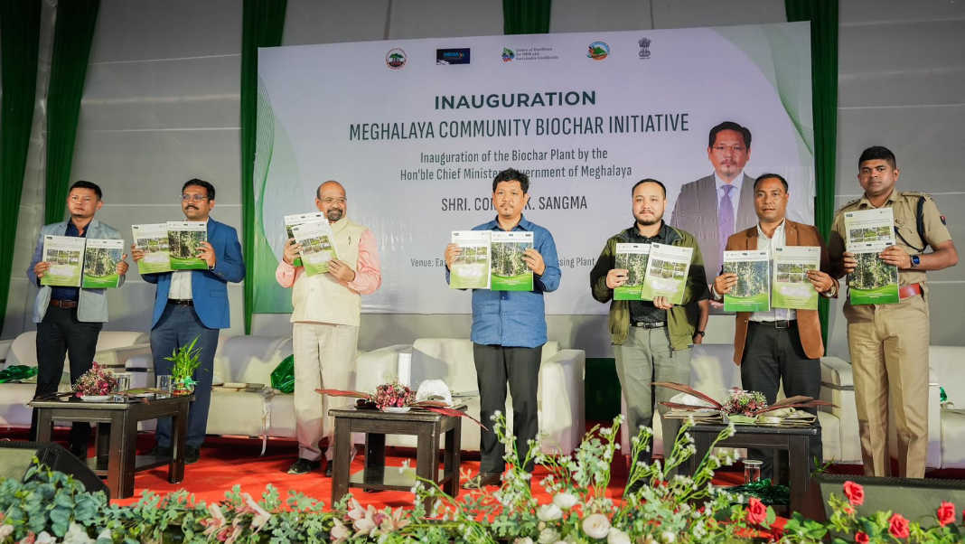Meghalaya launches first community biochar carbon-removal unit in Ri Bhoi