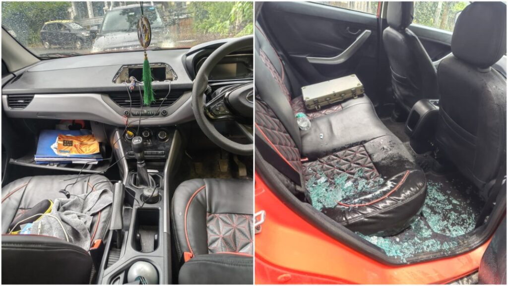 Car burgled in Shillong; LCD screen stolen