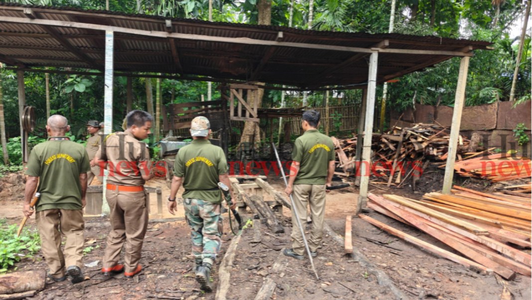 Forest Dept raids four illegal sawmills in North Garo Hills