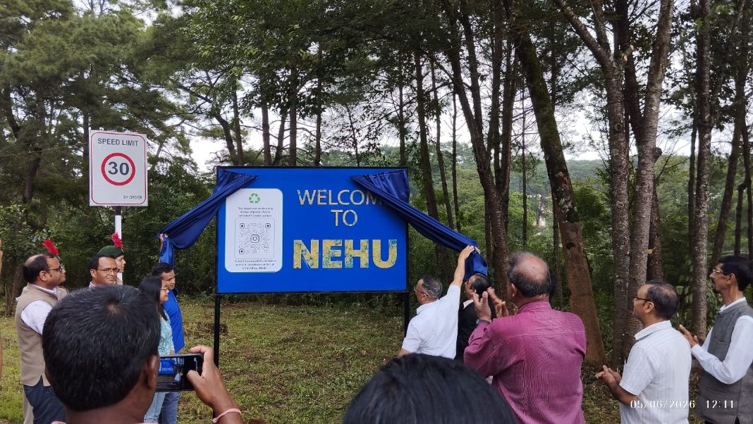 From plastic waste to campus landmark: NEHU unveils welcome sign made from recycled plastic