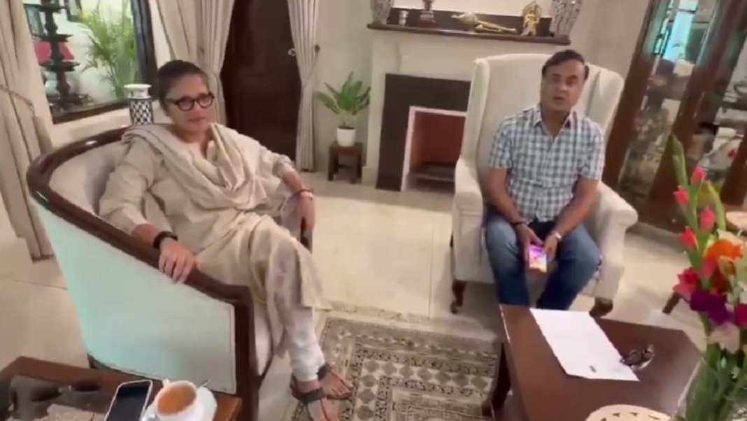 Sushmita Dev, Himanta Biswa Sarma.