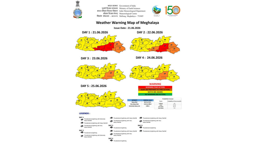 Mawsynram records 526 mm rainfall; IMD warns of more extreme rain across Meghalaya