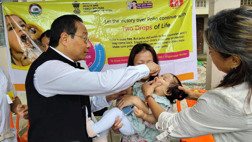 Nagaland launches pulse polio drive, targets 1.43 lakh children across state