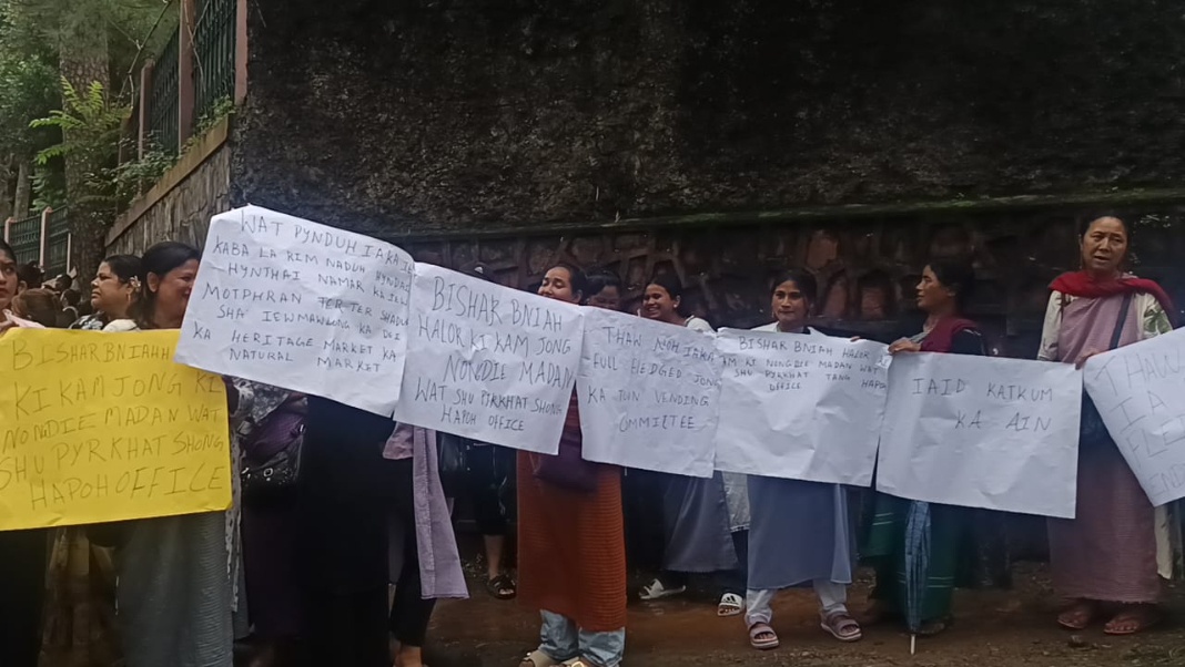 Meghalaya hawkers protest, demand full-fledged TVC