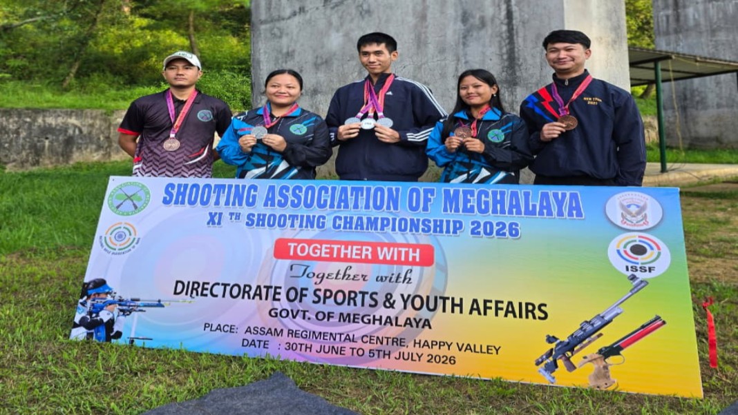 Shooters of West Garo Hills brings laurels by bagging 11 medals in 11th State Shooting Championship
