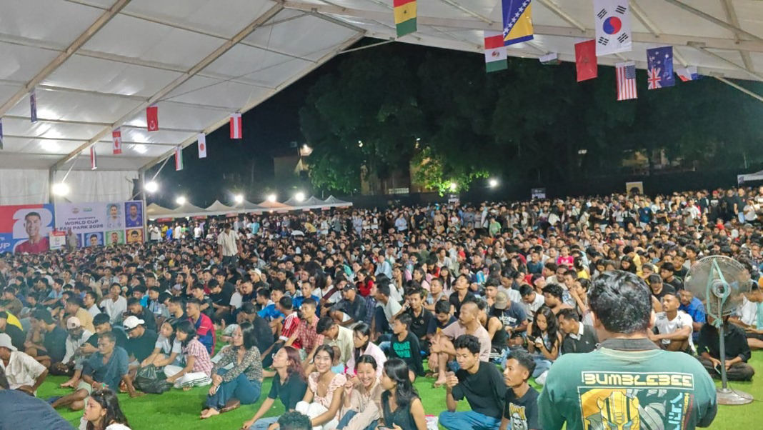 Football fever grips Tura as thousands pack CM's Fan Park for World Cup final