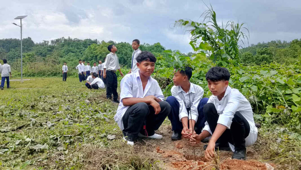 Environmental Awareness and Plantation Programme held at EMRS Rikwarenggre