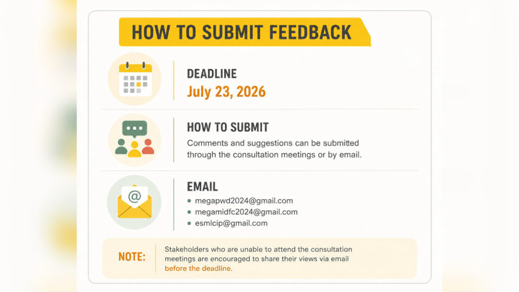 Meghalaya PWD seeks public feedback on draft safeguard documents for MLCIP